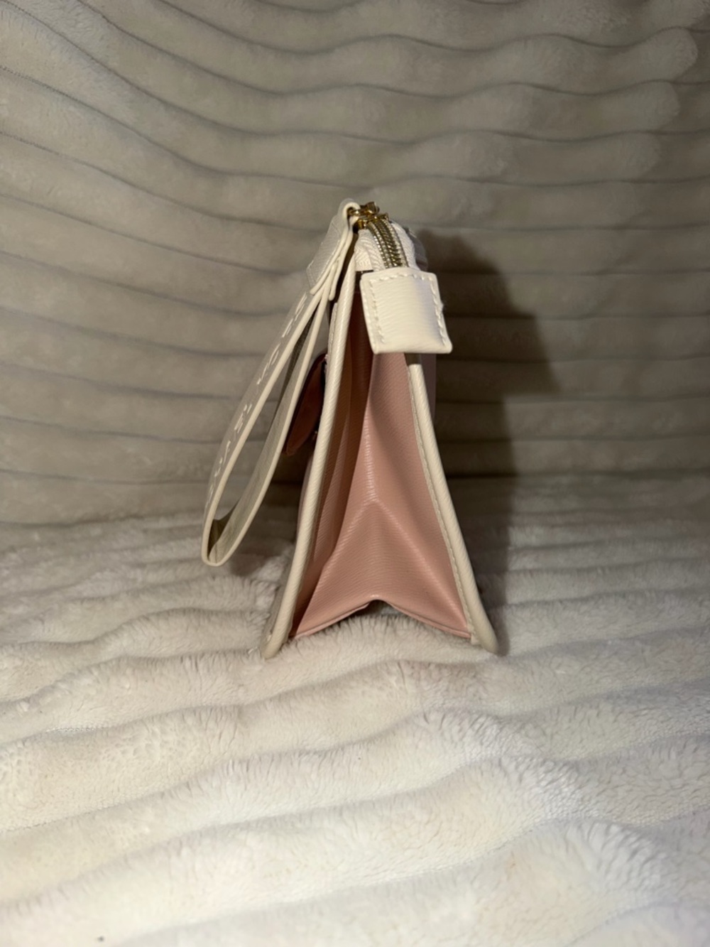 Michael Kors Pink and Cream Leather Wristlet Clutch - Picture 4 of 6